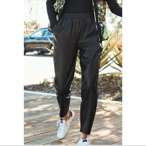 Fabletics High-Waisted Vegan Leather Pant Size L